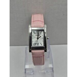 Kenneth Cole Reaction KC2404 Ladies XS Tank Watch Pink Leather Strap New Battery